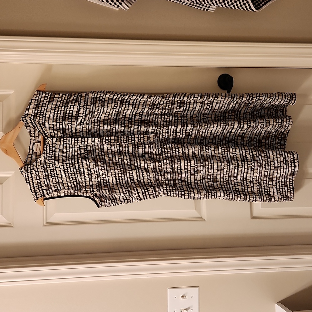 Merona Black/White Dress (XL)